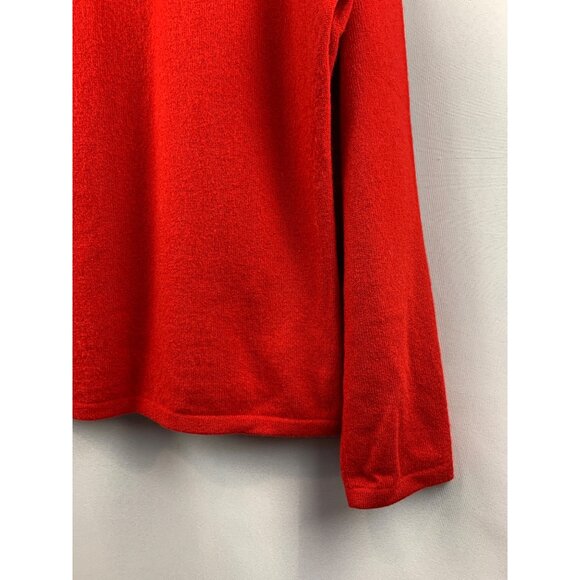 Women's Charter Club Red Cashmere Sweater Size L - Picture 8 of 9